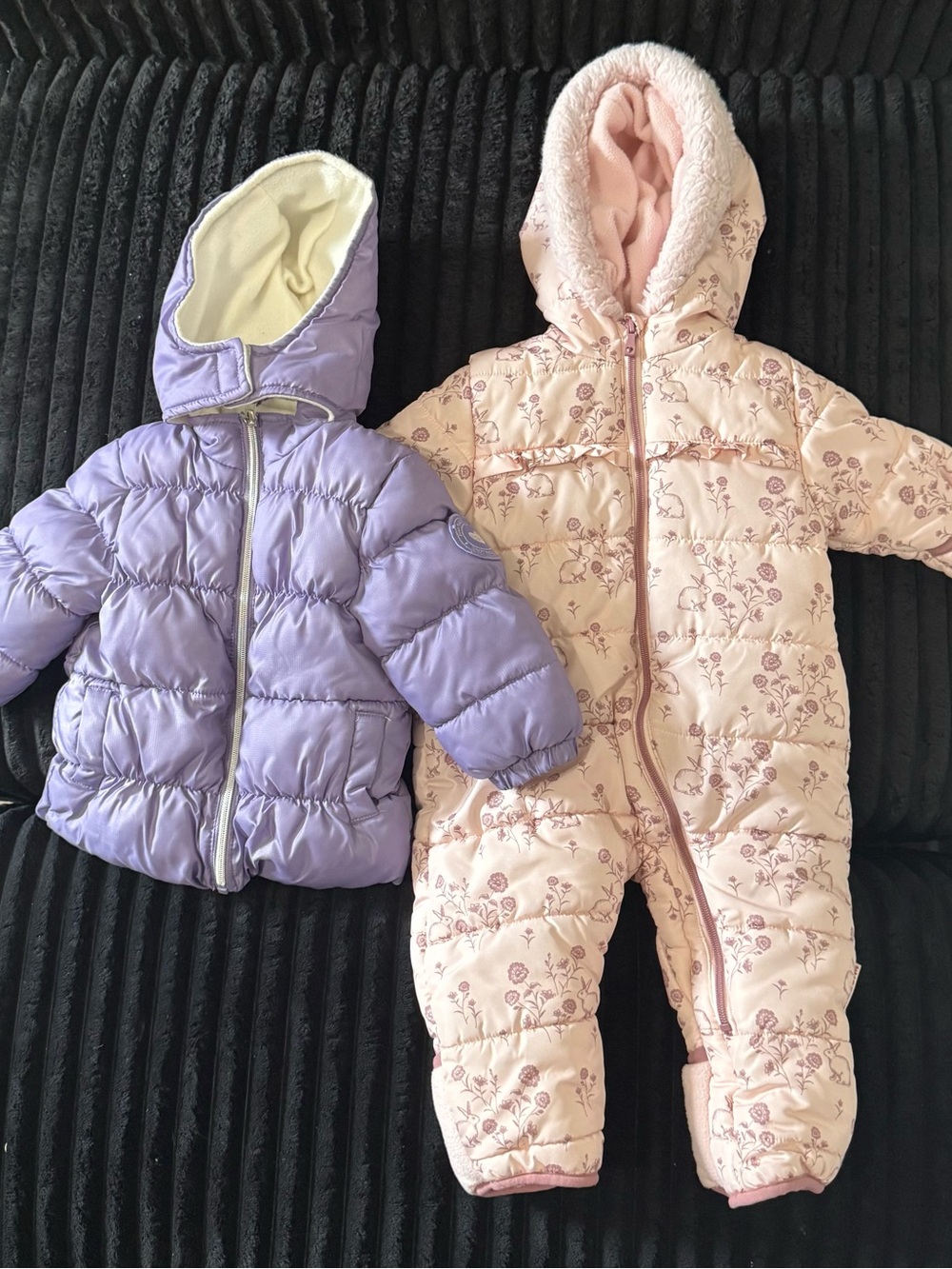 Girls size 18 months bundle with winter coat and snowsuit